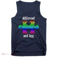Different Not Less Neurodiversity Puzzle Tank Top thumb 0