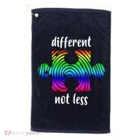 Different Not Less Neurodiversity Puzzle Golf Towel thumb 0