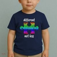 Different Not Less Neurodiversity Puzzle Toddler T-Shirt thumb 2
