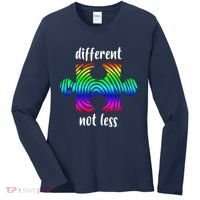 Different Not Less Neurodiversity Puzzle Women's Long Sleeve Shirt thumb 0