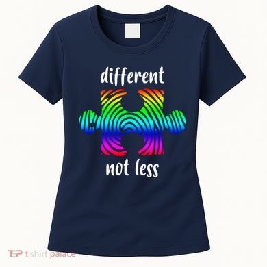 Different Not Less Neurodiversity Puzzle Women's T-Shirt