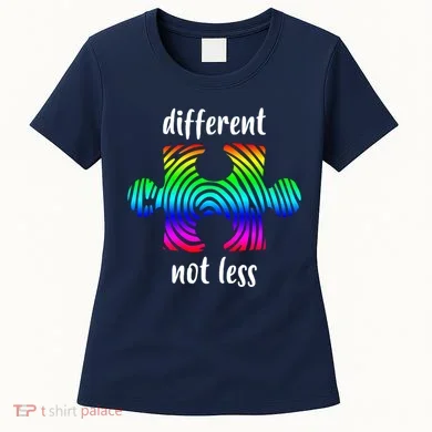 Different Not Less Neurodiversity Puzzle Women's T-Shirt
