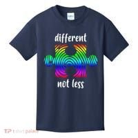 Different Not Less Neurodiversity Puzzle Kids T-Shirt thumb 0