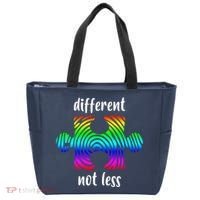 Different Not Less Neurodiversity Puzzle Tote Bag thumb 0