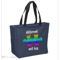 Different Not Less Neurodiversity Puzzle Tote Bag thumb 2