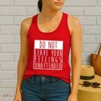 Do Not Leave Your Feelings Unattended Women's Tank Top thumb 2