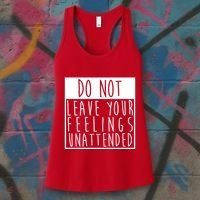 Do Not Leave Your Feelings Unattended Women's Tank Top thumb 3