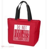 Do Not Leave Your Feelings Unattended Tote Bag thumb 3