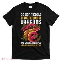 Do Not Meddle In The Affairs Of Dragons For You Are Crunchy T-Shirt thumb 0