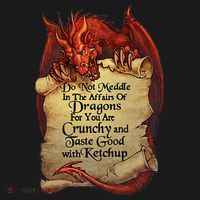 Do Not Meddle In The Affairs Of Dragons For You Are Crunchy T-Shirt thumb 7