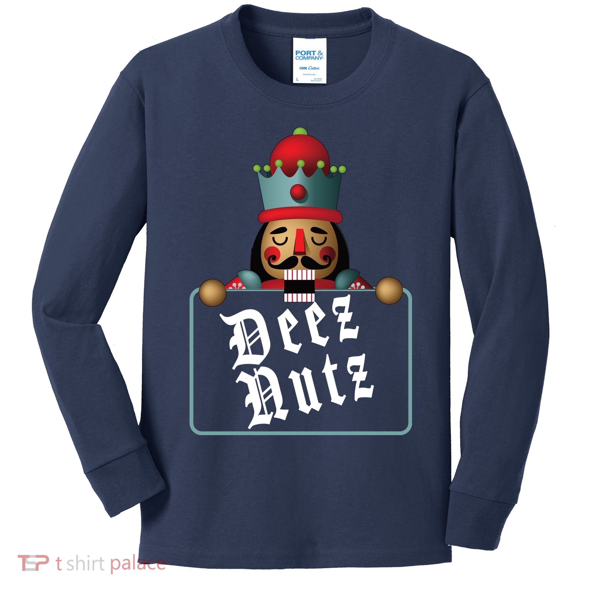 Deezs Nuts Nutcrackers Kids Long Sleeve Shirt