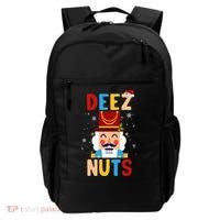Deez Nuts Nutcracker Santa Xmas Funny Christmas Pjs Backpack thumb 0