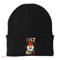 Deez Nuts Nutcracker Santa Xmas Funny Christmas Pjs Beanie thumb 0