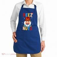 Deez Nuts Nutcracker Santa Xmas Funny Christmas Pjs Apron thumb 2