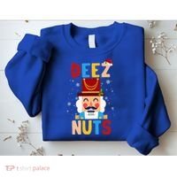 Deez Nuts Nutcracker Santa Xmas Funny Christmas Pjs Sweatshirt thumb 2