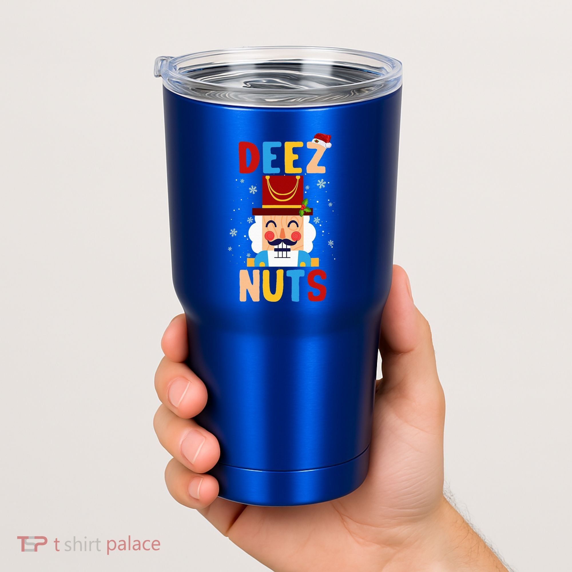 Deez Nuts Nutcracker Santa Xmas Funny Christmas Pjs Tumbler