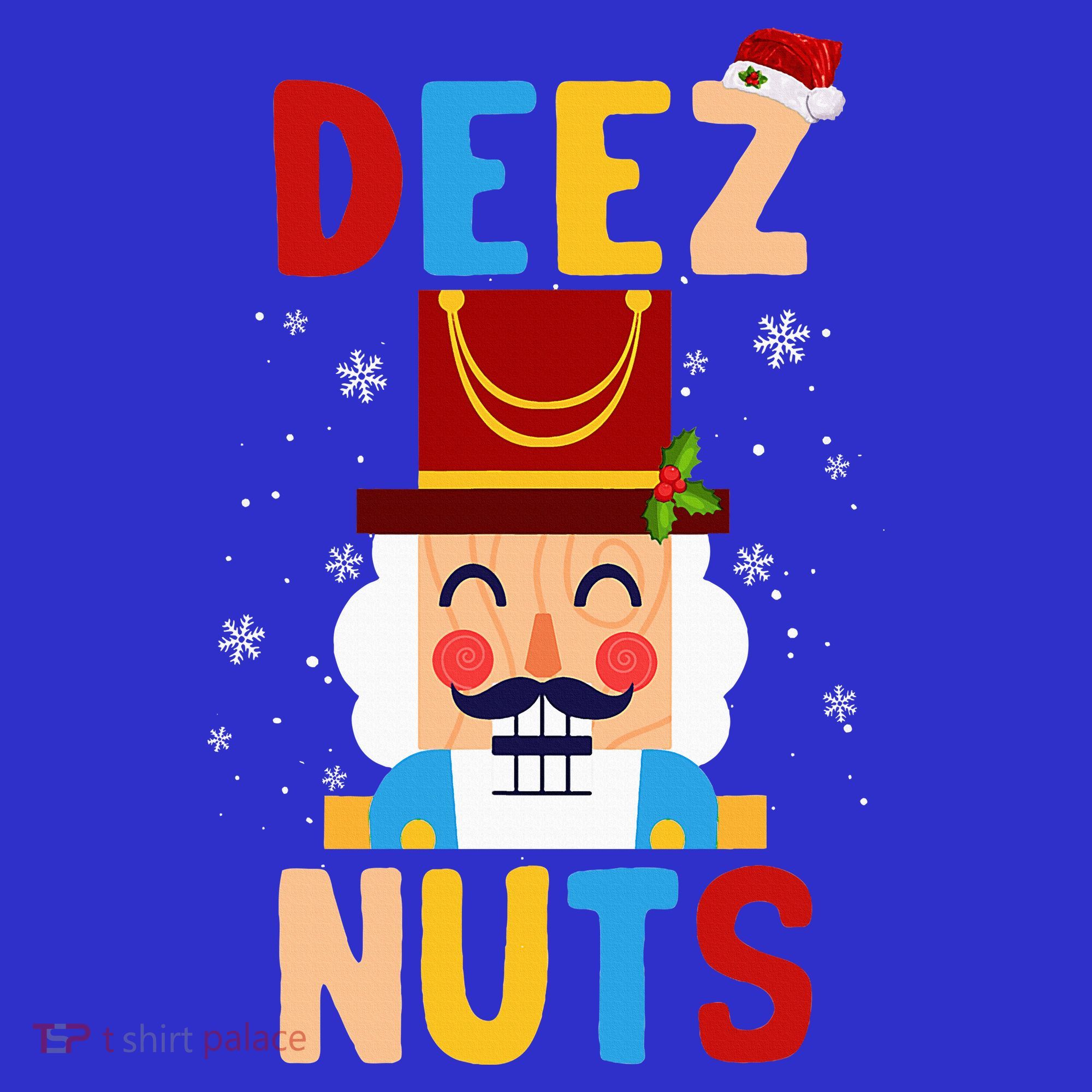 Deez Nuts Nutcracker Santa Xmas Funny Christmas Pjs Women's Tank Top