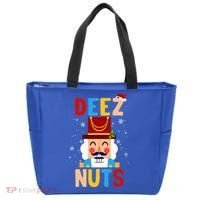 Deez Nuts Nutcracker Santa Xmas Funny Christmas Pjs Tote Bag thumb 0