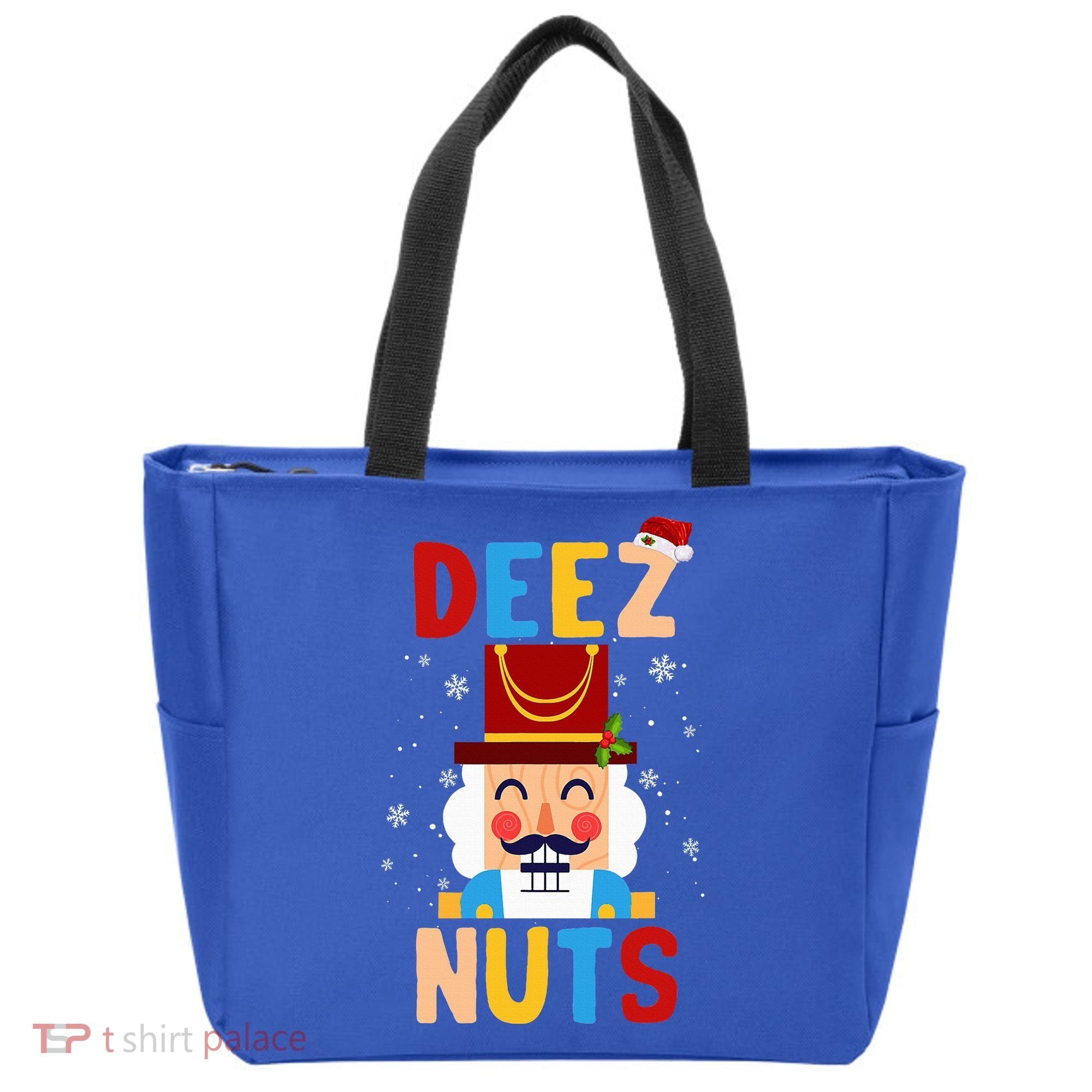 Deez Nuts Nutcracker Santa Xmas Funny Christmas Pjs Tote Bag