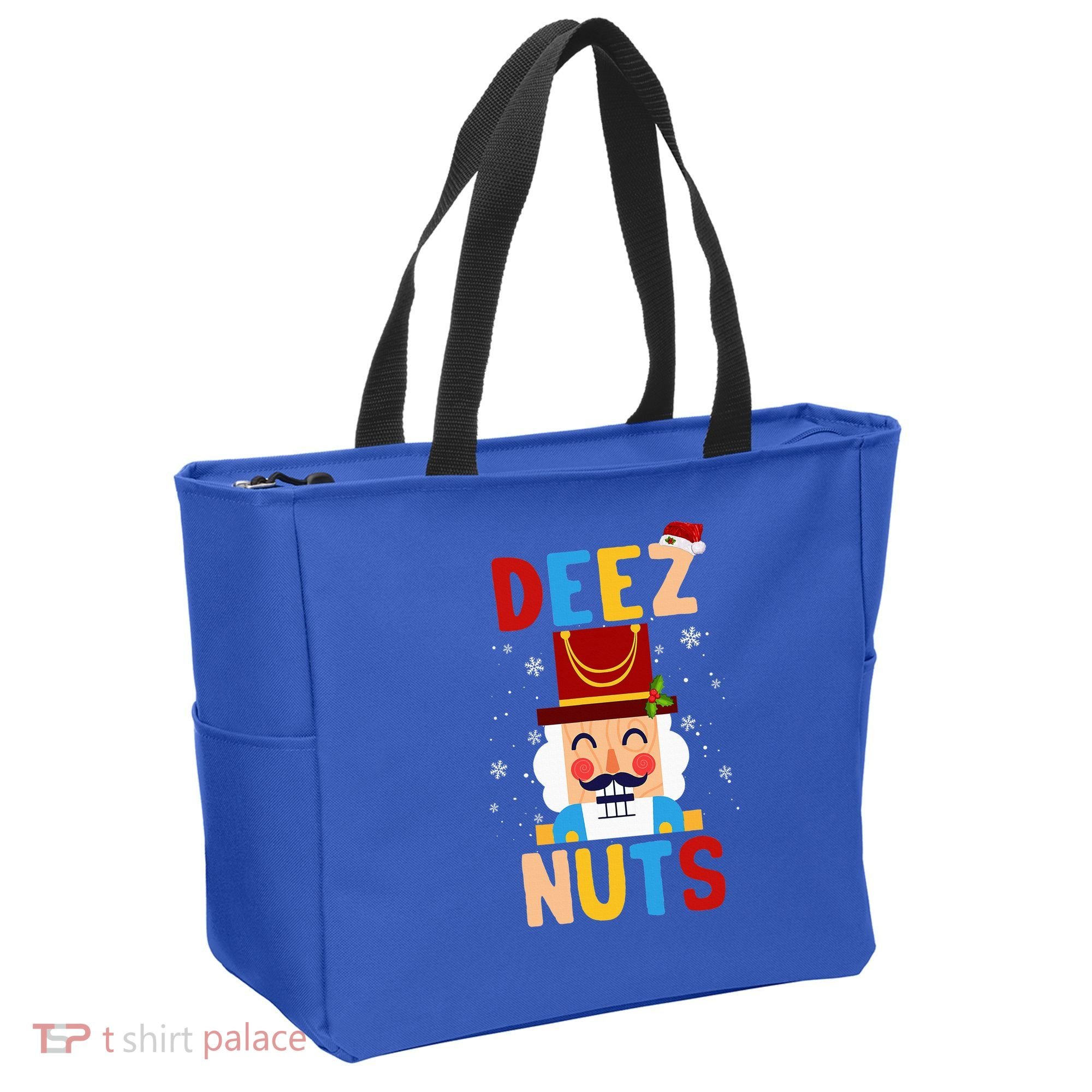 Deez Nuts Nutcracker Santa Xmas Funny Christmas Pjs Tote Bag