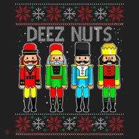 Deez Nuts Nutcracker Ugly Christmas Sweater Funny Xmas Women's Sweatshirt thumb 2
