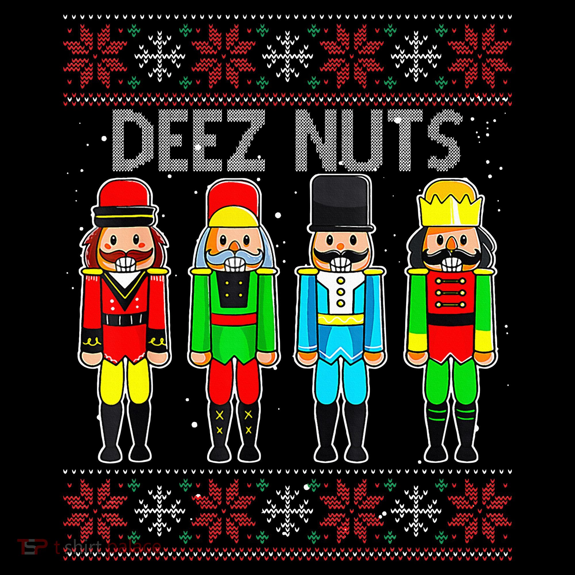 Deez Nuts Nutcracker Ugly Christmas Sweater Funny Xmas Ornament