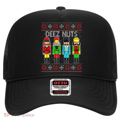 Deez Nuts Nutcracker Ugly Christmas Sweater Funny Xmas Hat