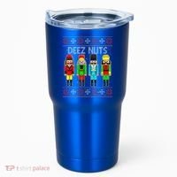 Deez Nuts Nutcracker Ugly Christmas Sweater Funny Xmas Tumbler thumb 0