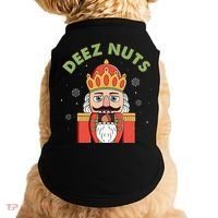 Deez Nuts Nutcracker Nut Christmas Pjs Doggie Tank thumb 0