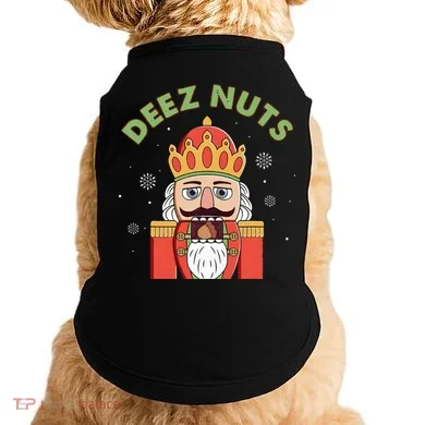 Deez Nuts Nutcracker Nut Christmas Pjs Doggie Tank