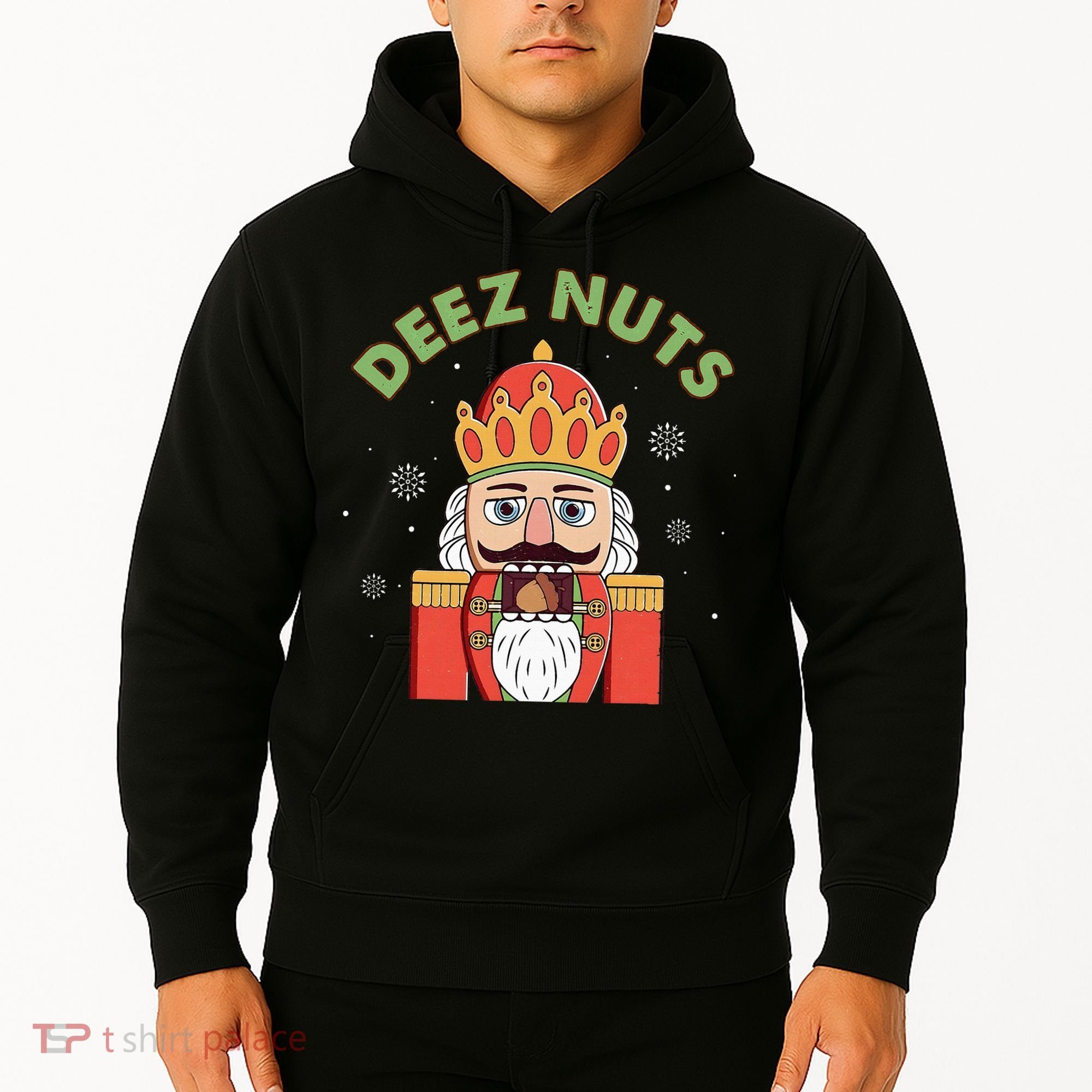Deez Nuts Nutcracker Nut Christmas Pjs Hoodie