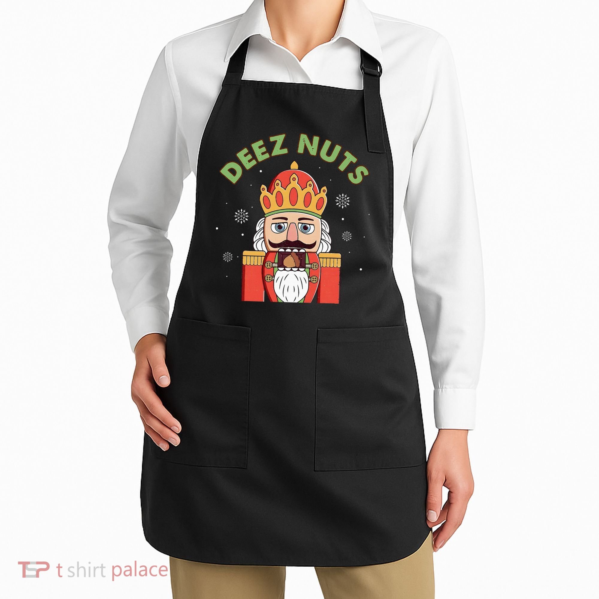 Deez Nuts Nutcracker Nut Christmas Pjs Apron