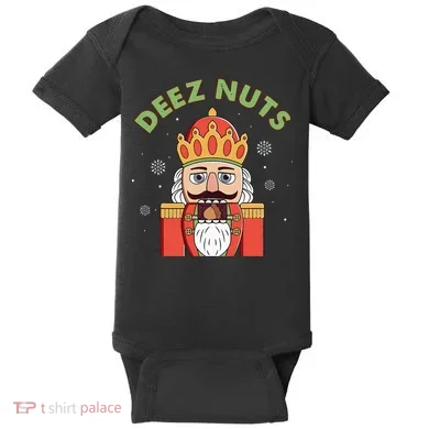 Deez Nuts Nutcracker Nut Christmas Pjs Baby Bodysuit