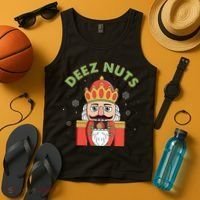 Deez Nuts Nutcracker Nut Christmas Pjs Tank Top thumb 4