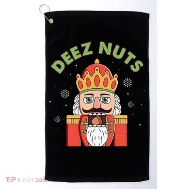Deez Nuts Nutcracker Nut Christmas Pjs Golf Towel