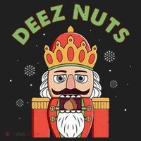 Deez Nuts Nutcracker Nut Christmas Pjs Golf Towel thumb 3