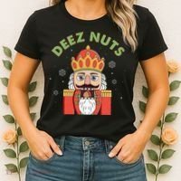 Deez Nuts Nutcracker Nut Christmas Pjs Women's T-Shirt thumb 2