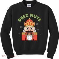 Deez Nuts Nutcracker Nut Christmas Pjs Kids Sweatshirt thumb 0