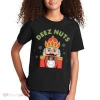 Deez Nuts Nutcracker Nut Christmas Pjs Kids T-Shirt thumb 2