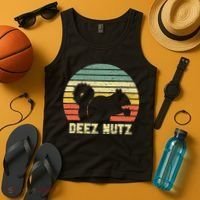 Deez Nuts Nutcracker Squirrel Deez Nutz Deezs Nut Funny Tank Top thumb 4