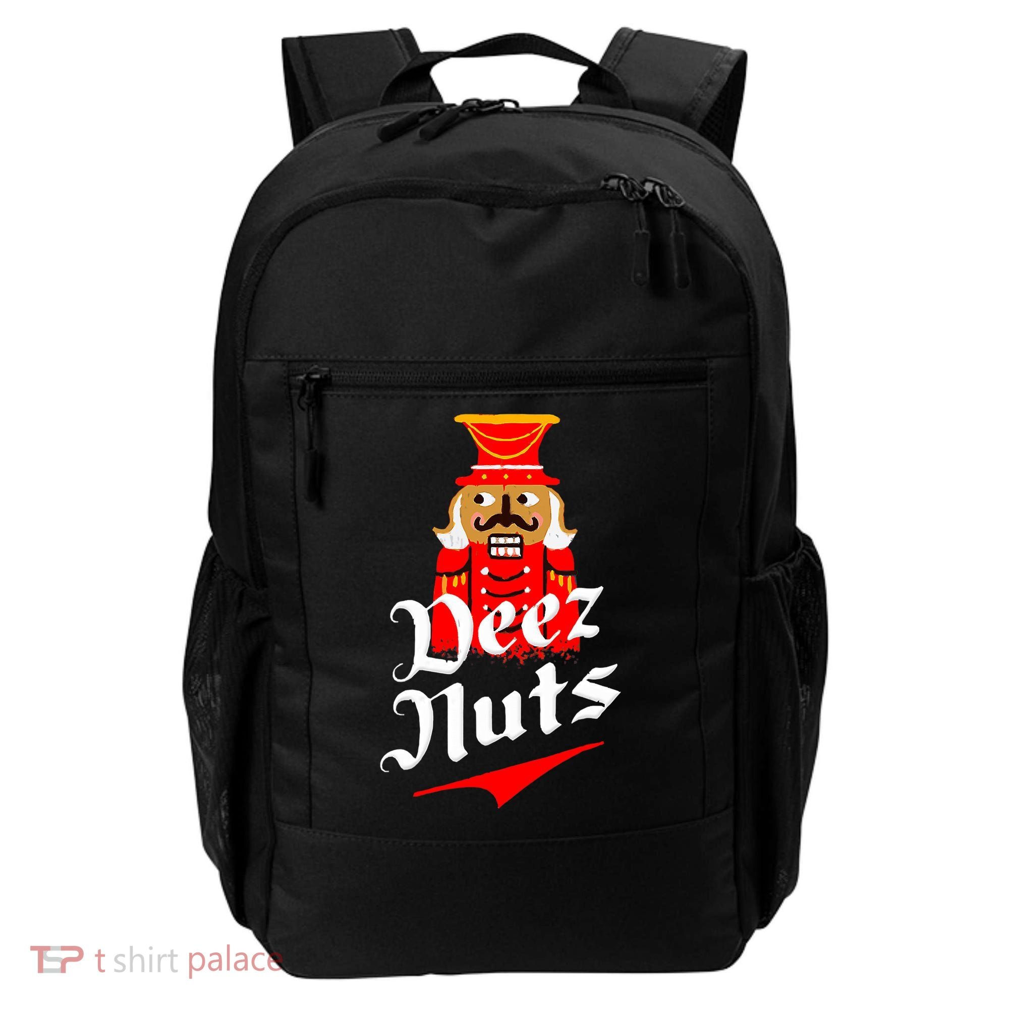 Deez Nuts Nutcracker Shirt Funny Ugly Christmas Xmas Backpack