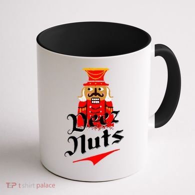 Deez Nuts Nutcracker Shirt Funny Ugly Christmas Xmas Coffee Mug back
