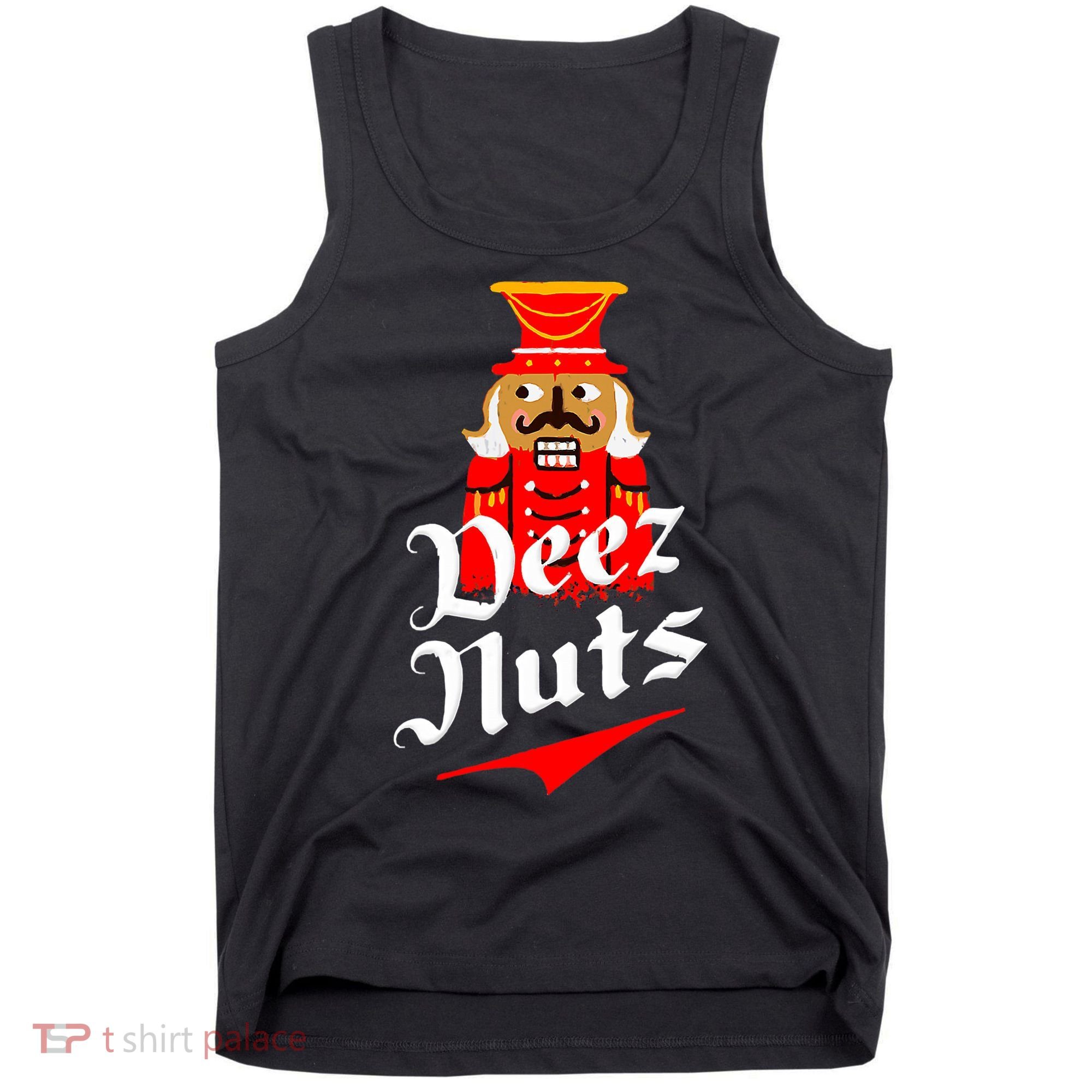 Deez Nuts Nutcracker Shirt Funny Ugly Christmas Xmas Tank Top