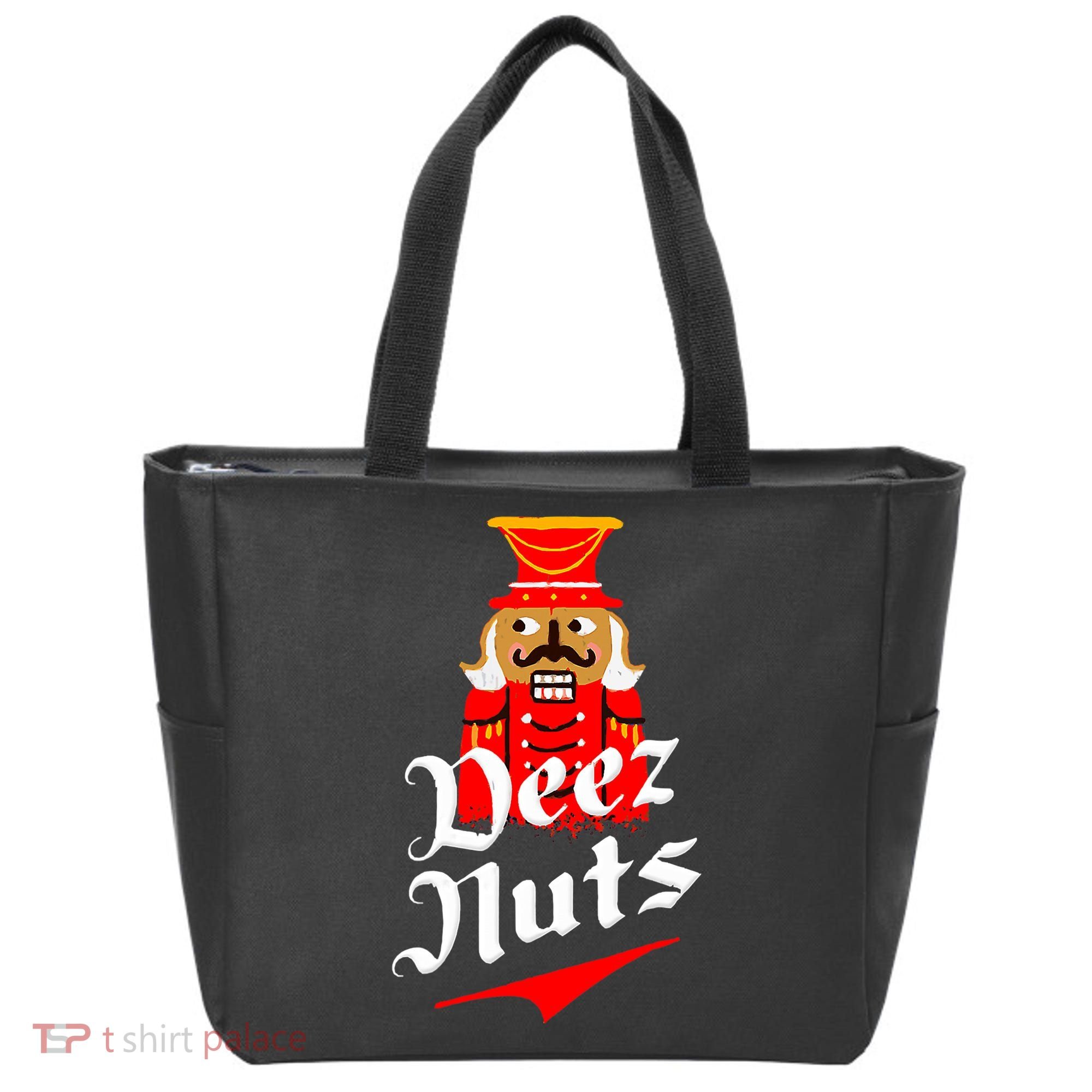 Deez Nuts Nutcracker Shirt Funny Ugly Christmas Xmas Tote Bag