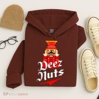 Deez Nuts Nutcracker Shirt Funny Ugly Christmas Xmas Hoodie thumb 4