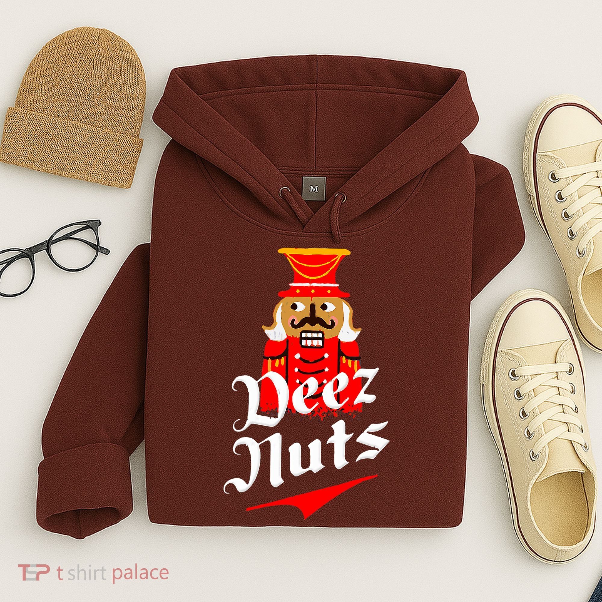 Deez Nuts Nutcracker Shirt Funny Ugly Christmas Xmas Hoodie