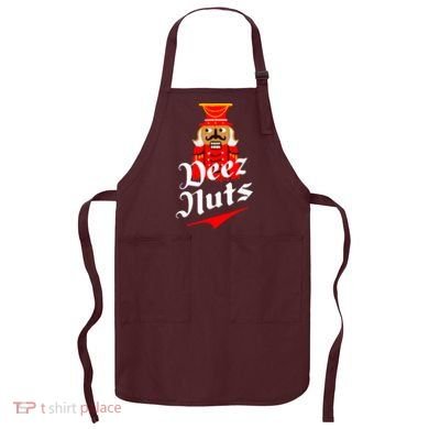 Deez Nuts Nutcracker Shirt Funny Ugly Christmas Xmas Apron