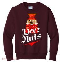 Deez Nuts Nutcracker Shirt Funny Ugly Christmas Xmas Kids Sweatshirt thumb 0