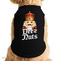 Deez Nuts Nutcracker Nut Funny Xmas Christmas Pajama Family Doggie Tank thumb 0