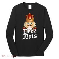 Deez Nuts Nutcracker Nut Funny Xmas Christmas Pajama Family Long Sleeve Shirt thumb 0
